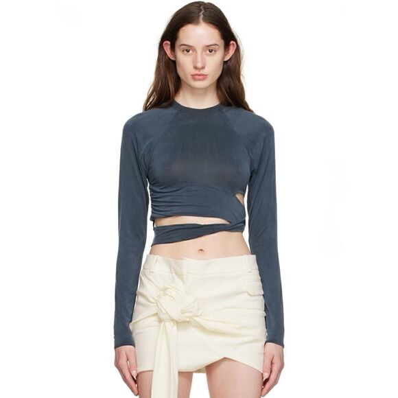 Jacquemus Le T-Shirt Espelho in Blue - Picture 1 of 7